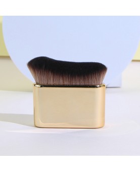 Foundation Brush with Wave Shaped Head for Liquid, Cream, Powder, Large Premium Synthetic Bristles
