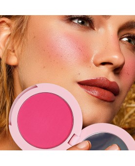 Pressed Powder Blush for Cheeks, High Pigment Mineral Face Makeup Creates a Natural, Healthy Glow