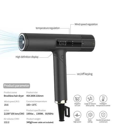 Foldable Cold Air High Speed Hair Dryers-KS-529