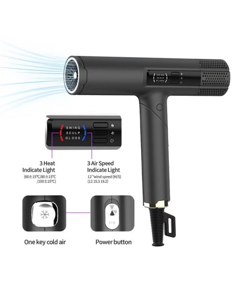 Foldable Cold Air High Speed Hair Dryers-KS-529