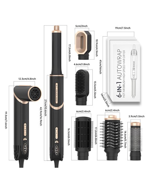6 in 1 Hot Air Hair Styler-KS-603F