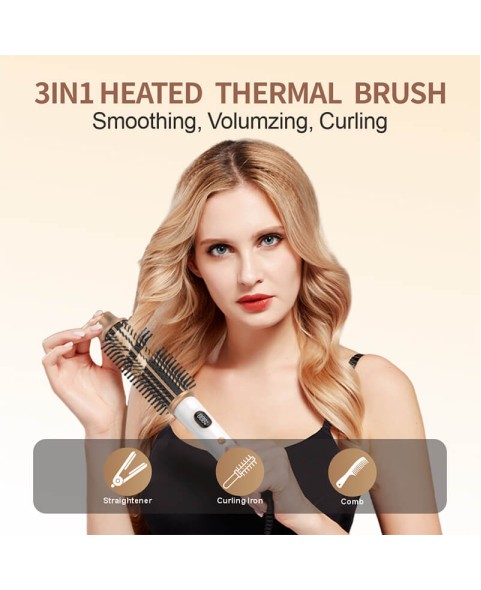 3 in 1 Ceramic Ionic Hot Brush-KS-336