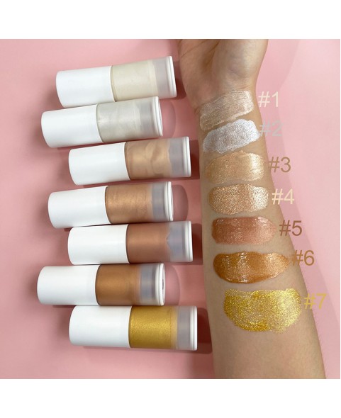 Waterproof Luminous Lotion, Silky Smooth Glitter Highlighter for Face & Body