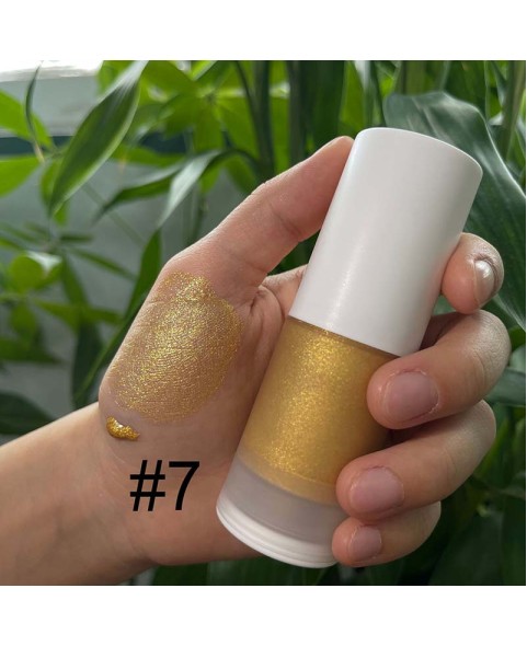 Liquid Highlighter Makeup, Face Highlighter Bronzer Makeup Stick, Natural Glossy Finish, Lightweight Blendable Silky Smooth Cream Face Illuminator Makeup, Cruelty-free