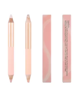 Double-side Eyebrow Highlighter Pencil, Lift Highlighter Pencil for Wide Awake & Youthful Appearance, Eye Brightener Pencil, Inner Corner Eye Highlighter