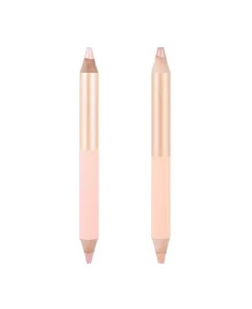 Double-side Eyebrow Highlighter Pencil, Lift Highlighter Pencil for Wide Awake & Youthful Appearance, Eye Brightener Pencil, Inner Corner Eye Highlighter
