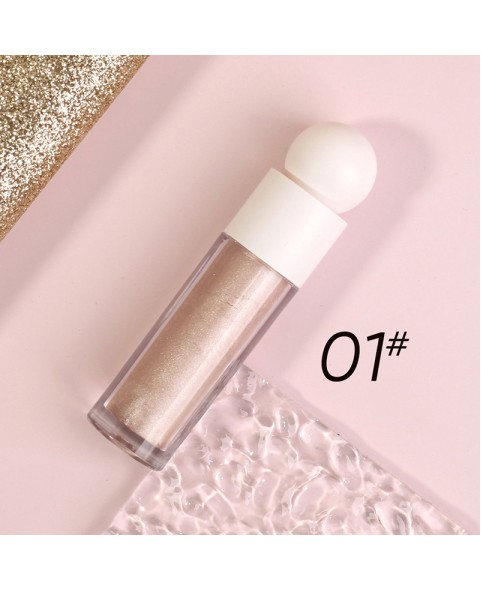 Liquid Glitter Eyeshadow, Shimmer Multichrome Highlighter, Long Lasting Waterproof Sparkling Quick Dry Face Eye pigmented Makeup