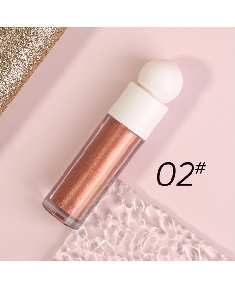 Liquid Glitter Eyeshadow, Shimmer Multichrome Highlighter, Long Lasting Waterproof Sparkling Quick Dry Face Eye pigmented Makeup