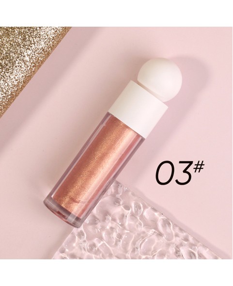 Liquid Glitter Eyeshadow, Shimmer Multichrome Highlighter, Long Lasting Waterproof Sparkling Quick Dry Face Eye pigmented Makeup