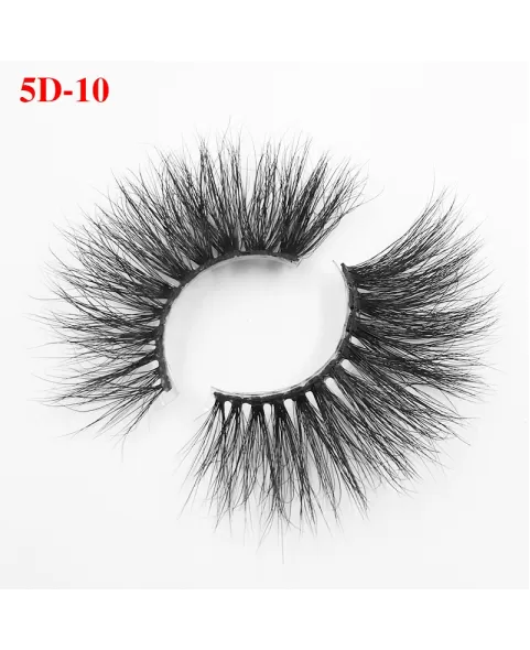 Luxury Mink False Eyelashes, 25mm Full Length Lash, Natural Volume & Round Shape, Reusable Fake Lashes