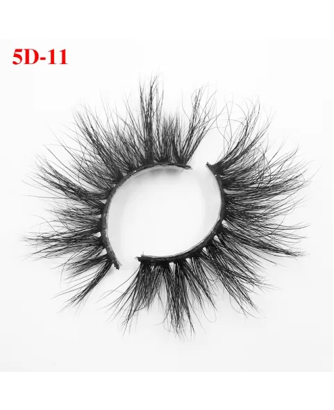 Luxury Mink False Eyelashes, 25mm Full Length Lash, Natural Volume & Round Shape, Reusable Fake Lashes