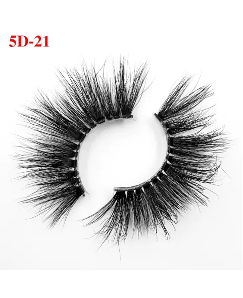 Luxury Mink False Eyelashes, 25mm Full Length Lash, Natural Volume & Round Shape, Reusable Fake Lashes