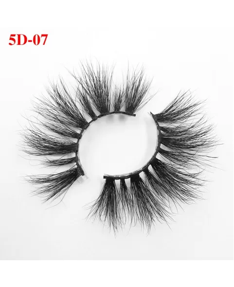 Luxury Mink False Eyelashes, 25mm Full Length Lash, Natural Volume & Round Shape, Reusable Fake Lashes