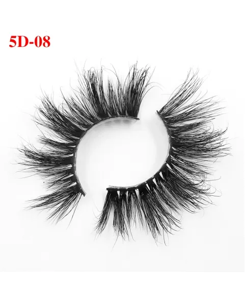 Luxury Mink False Eyelashes, 25mm Full Length Lash, Natural Volume & Round Shape, Reusable Fake Lashes