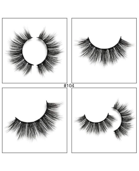 Natural Voluminous False Eyelashes Set, Faux Eyelash Set with 1 Pair Lash ,1 Lash Brush and 1 Lash Tweezer