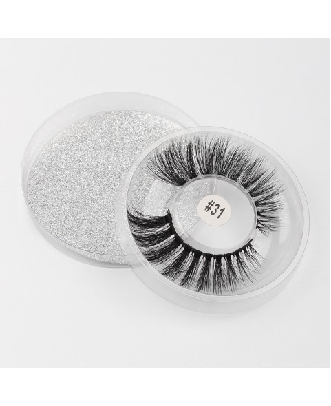False Mink Eyelahses Packaging Circle Box, 1 Pair Eyelash 