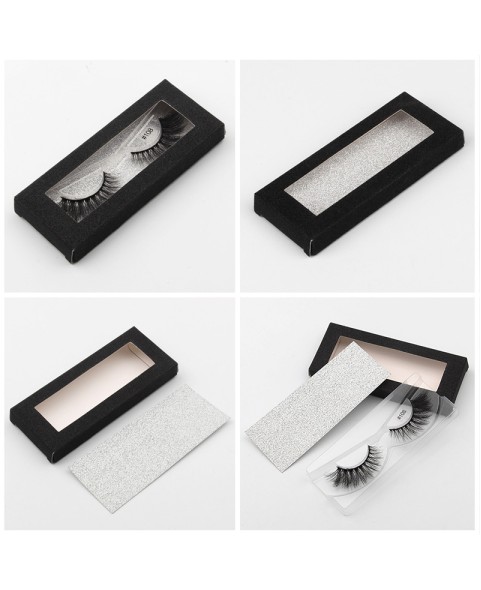 False Eyelashes, Matte Black Faux Mink Collection, 3D Volume Lash, Soft & Matte Finish, 1 Pair Fake Eyelashes