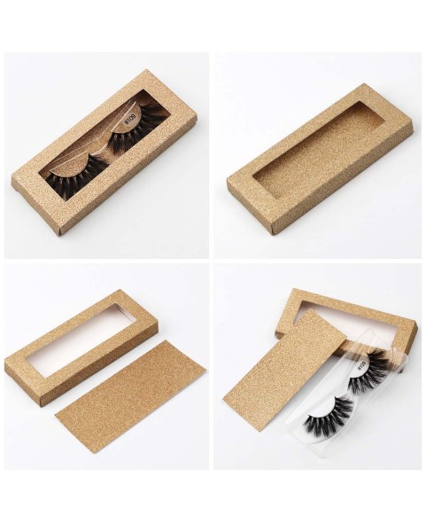 False Eyelashes, Matte Black Faux Mink Collection, 3D Volume Lash, Soft & Matte Finish, 1 Pair Fake Eyelashes