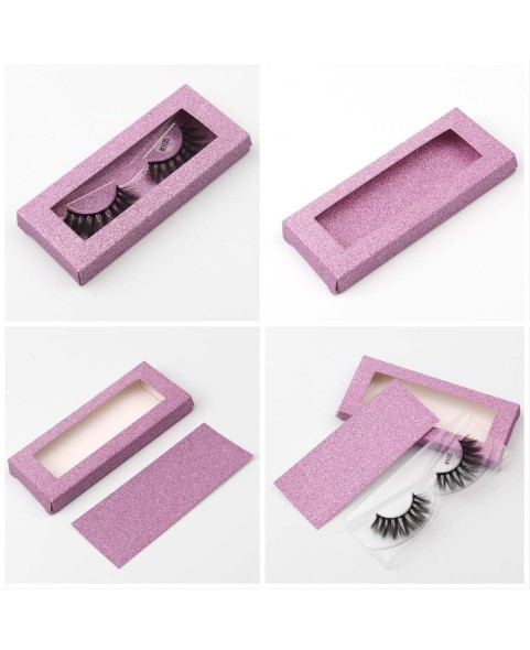 False Eyelashes, Matte Black Faux Mink Collection, 3D Volume Lash, Soft & Matte Finish, 1 Pair Fake Eyelashes