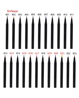 Neon Glow Eyeliner, Colored Eyeliner Pencil, High Pigment Body Face Painting Eyeshadow Stick, Waterproof Long Lasting Colorful Liquid Eyeliner Pen