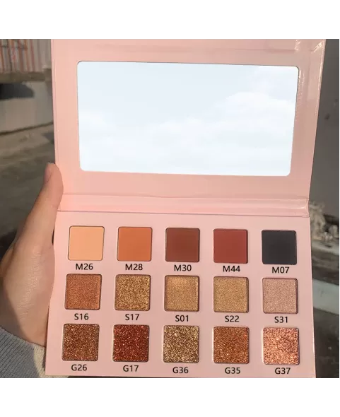 15 Colors Shimmer Matte Metallic Glitter Eye Shadow Pallet