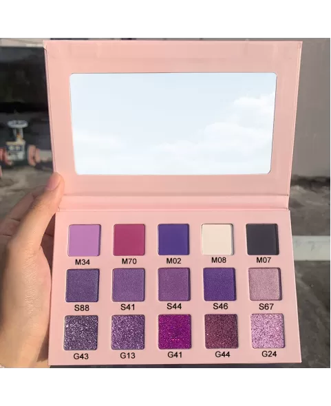 15 Colors Shimmer Matte Metallic Glitter Eye Shadow Pallet