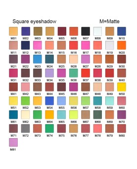 Single Matte Eyeshadow with Metal Pan, Long-lasting Eyeshadow Powder for Empty Magnetic Palette