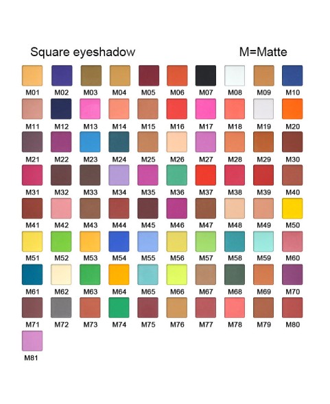 Single Matte Eyeshadow with Metal Pan, Long-lasting Eyeshadow Powder for Empty Magnetic Palette