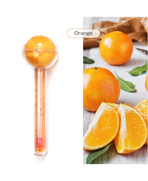 Magic Color Changing Lip Blm and Lipgloss Duo, Moisture Lip Gloss and Lip Balm Combo, Lollipop Chamele Lipgloss