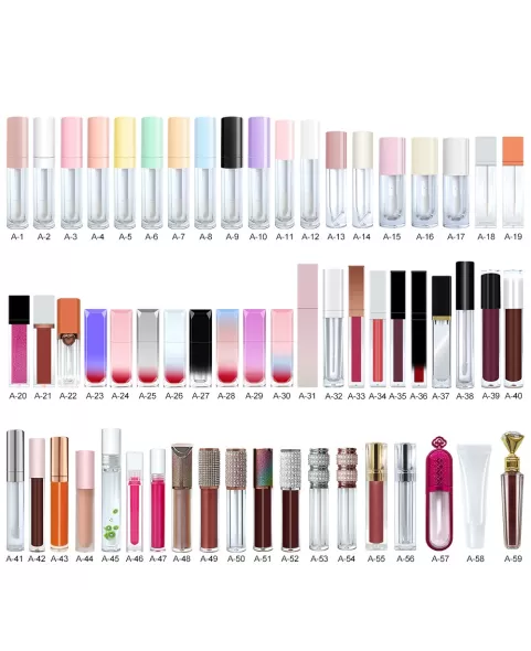 DIY Your Own Lipgloss, 64 Shiny Glossy lipgloss, 85 Matte Lipgloss and 59 Lipgloss Tubes