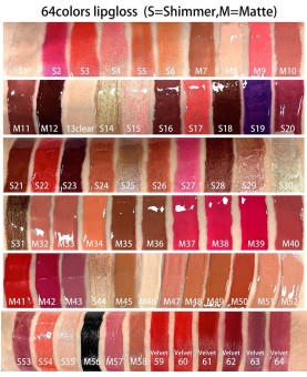 DIY Your Own Lipgloss, 64 Shiny Glossy lipgloss, 85 Matte Lipgloss and 59 Lipgloss Tubes