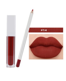 Matte Lipstick & Lipliner Makeup Set #21 Shades Available