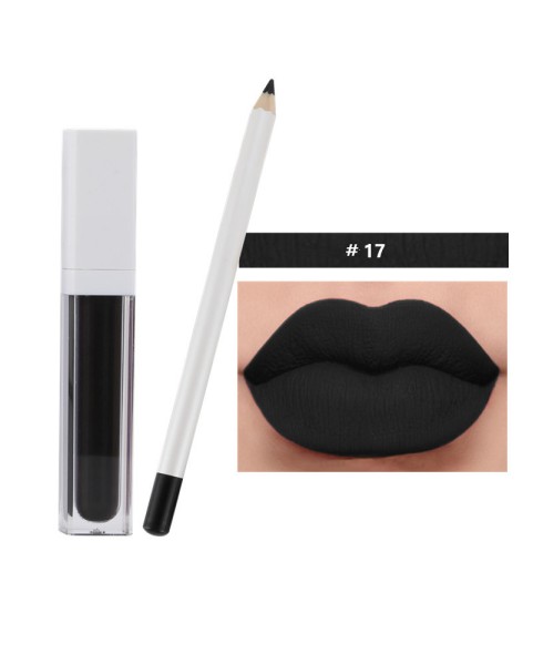 Matte Lipstick & Lipliner Makeup Set #21 Shades Available