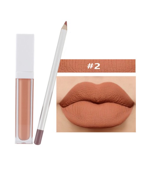 Matte Lipstick & Lipliner Makeup Set #21 Shades Available
