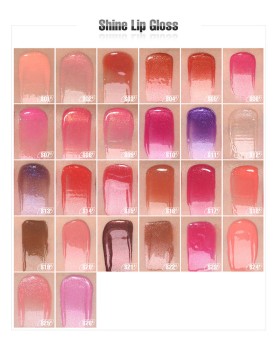 Round Tube White Cap, Small Quantity Private Label Lip Gloss, Moisture Lip Stain