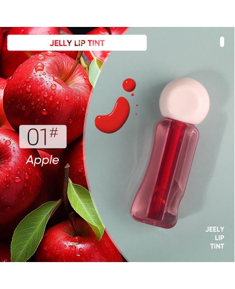 4 Colors Jelly Lip Tint, Fruit Lip Stain 