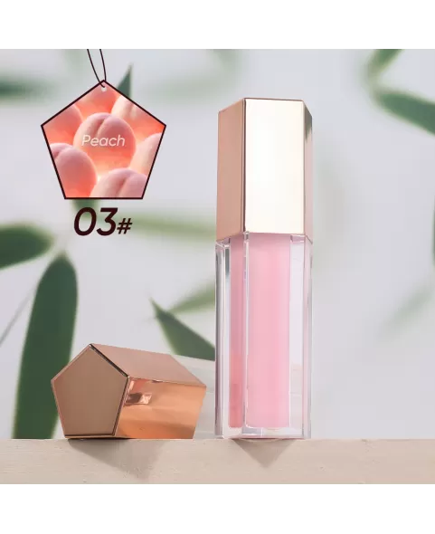 Hydrating Lip Glow Oil, Plumping Lip Oil Gloss, Transparent Lip Balm, Natural Lip Plumper Gloss Make Lips Fuller and Moisturizing