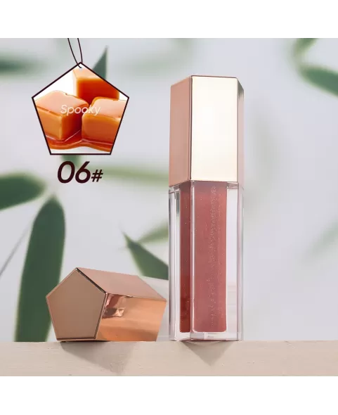 Hydrating Lip Glow Oil, Plumping Lip Oil Gloss, Transparent Lip Balm, Natural Lip Plumper Gloss Make Lips Fuller and Moisturizing
