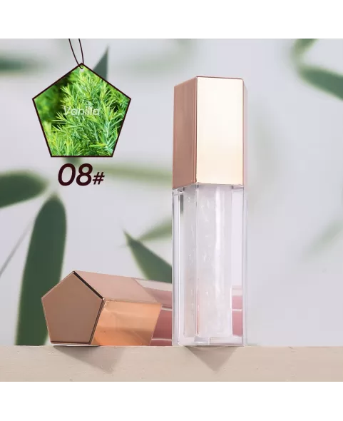 Hydrating Lip Glow Oil, Plumping Lip Oil Gloss, Transparent Lip Balm, Natural Lip Plumper Gloss Make Lips Fuller and Moisturizing