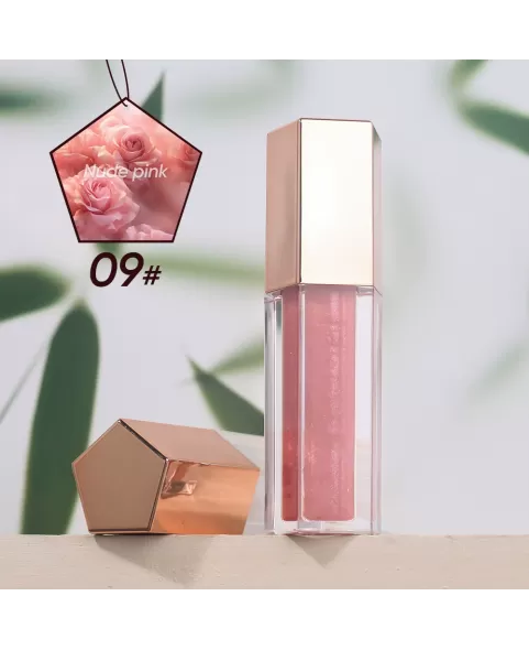 Hydrating Lip Glow Oil, Plumping Lip Oil Gloss, Transparent Lip Balm, Natural Lip Plumper Gloss Make Lips Fuller and Moisturizing