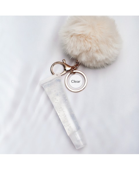 POMPOM KEYS CHAIN LIPGLOSS