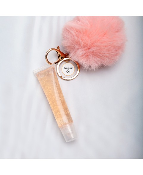 POMPOM KEYS CHAIN LIPGLOSS