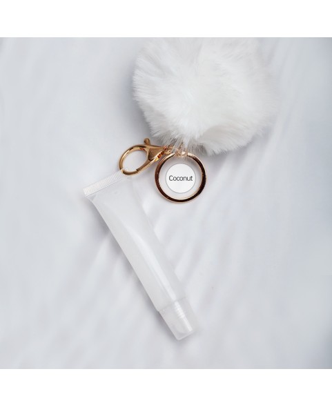 POMPOM KEYS CHAIN LIPGLOSS