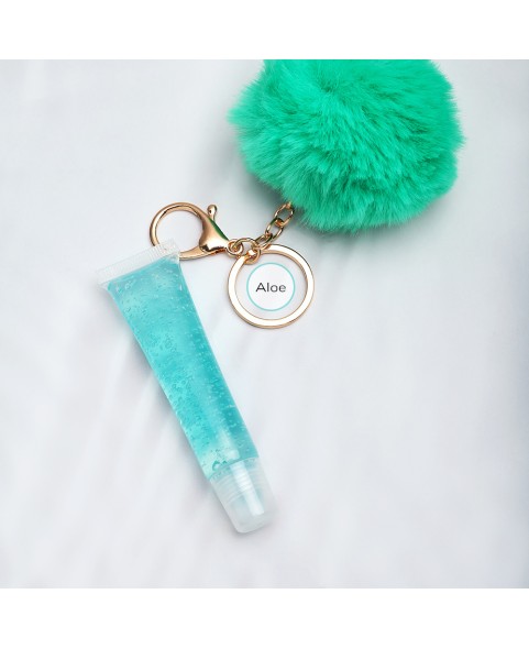 POMPOM KEYS CHAIN LIPGLOSS