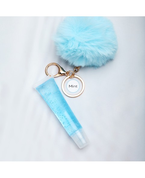 POMPOM KEYS CHAIN LIPGLOSS