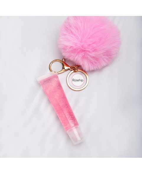 POMPOM KEYS CHAIN LIPGLOSS