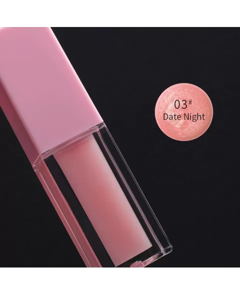 Magic Color Changing Lip Oil with Tiny Shiny Glitter, Moisturizing Plump Lip Stain, Lip Oil