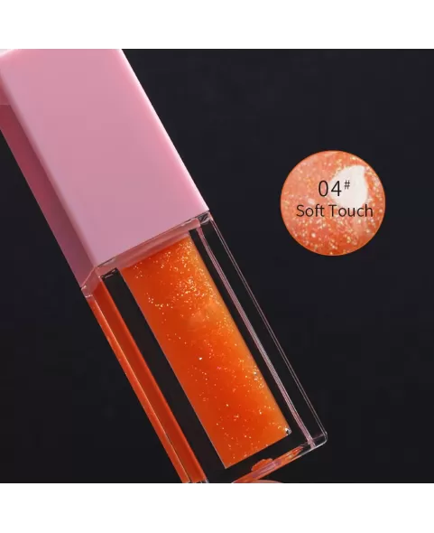 Magic Color Changing Lip Oil with Tiny Shiny Glitter, Moisturizing Plump Lip Stain, Lip Oil