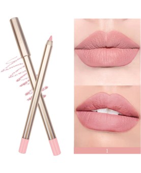 Waterproof lip Pencil, Gold Matte 15 Shades Lip Liner