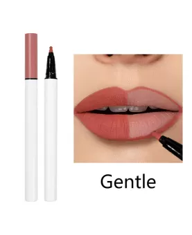 Liquid Matte Lip Tint Stain Marker Pen,2in1 Liquid Lipstick & Lip Liner Pencil,Long Lasting Waterproof 24 Hour Lip gloss for Women